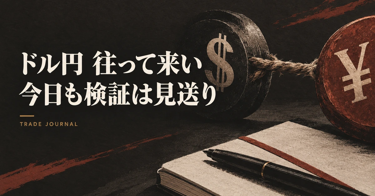 財務官発言で往って来いのドル円、4時間足50MAの上へ戻っても検証は見送り